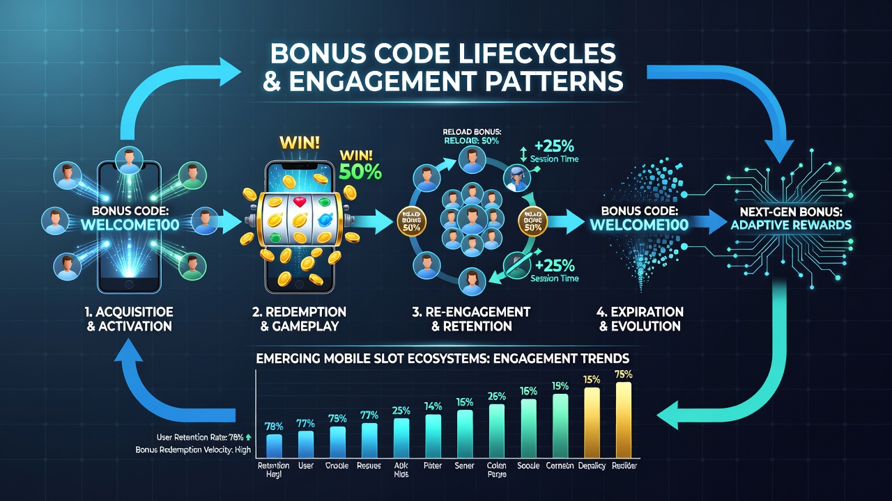 Darstellung von Engagement-Patterns durch Bonus-Codes in mobilen Slots