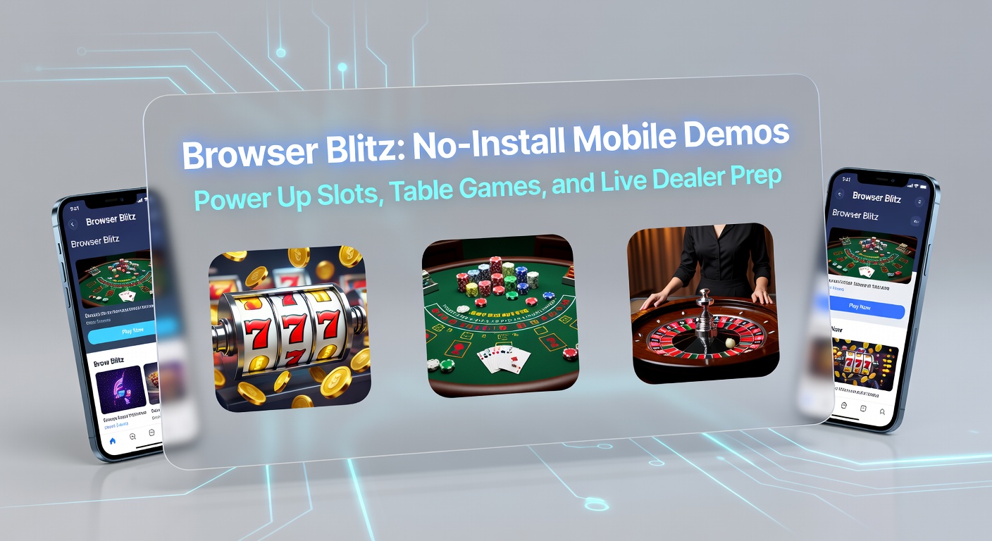Tablet mit Blackjack-Demo-Tisch im Browser, Karten fliegen virtuell übers Display während ein Dealer-Icon andeutet