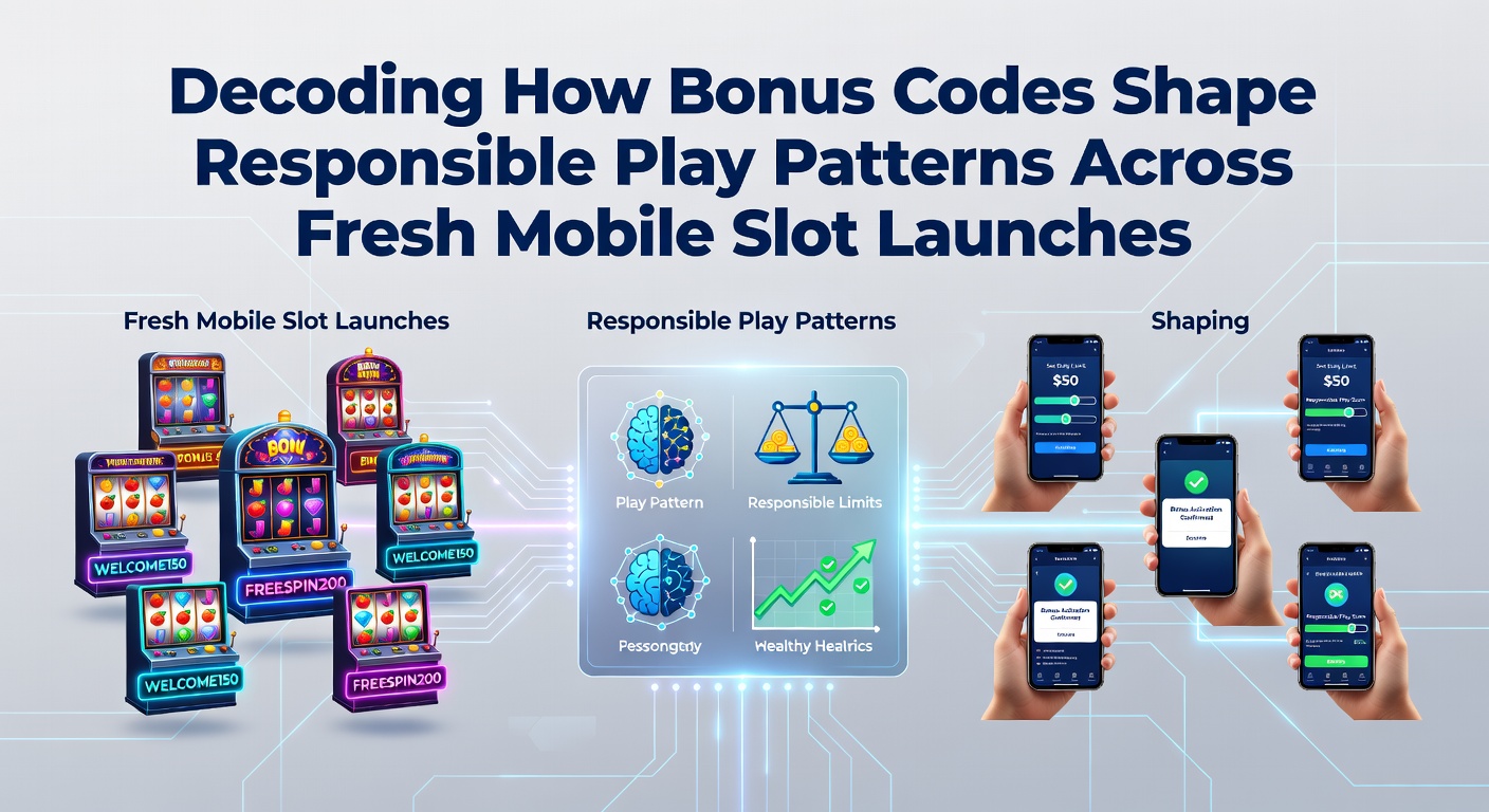 Illustration zu Bonus-Codes und Spielmustern bei mobilen Slots